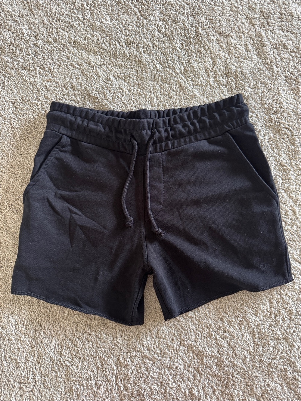 Young LA Shorts Womens Medium Black Drawstring 4” inseam
